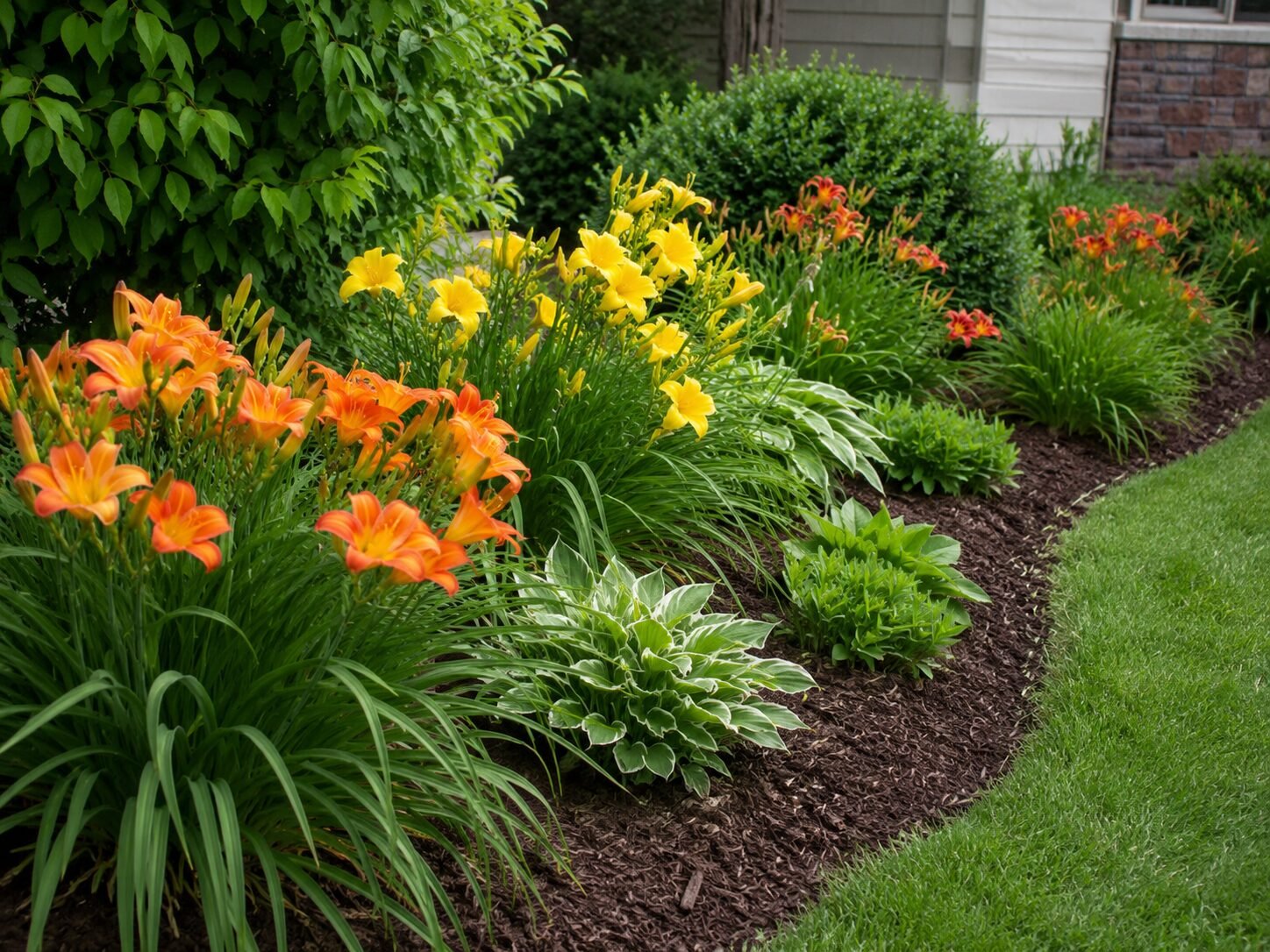 Daylily & perennial planting bed
